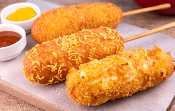 Vegan Korean Corn Dogs with Cheese! – Mary's Test Kitchen