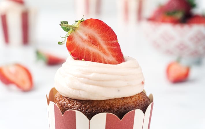 Strawberry Shortcake Cupcakes Recipe | Cozymeal