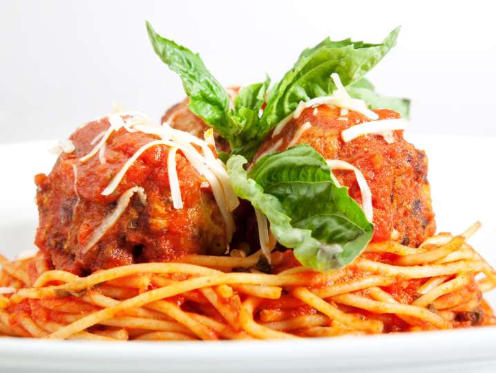 Elevated Spaghetti and Meatballs