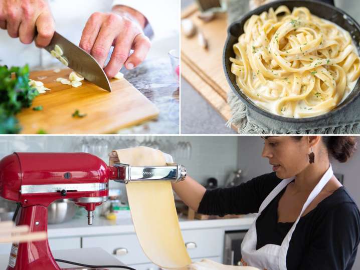 Homemade Fettuccine Alfredo With Chef Heather