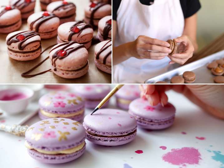 Virtual Macaron Painting for Groups