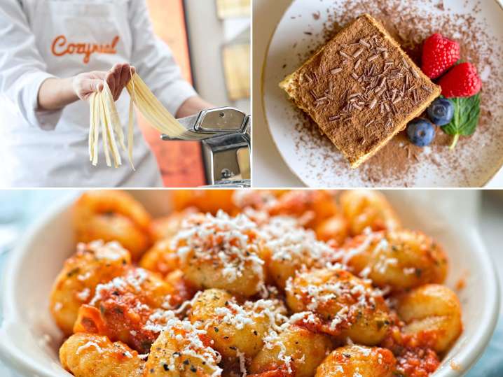 Bruschetta, Pasta & Tiramisu