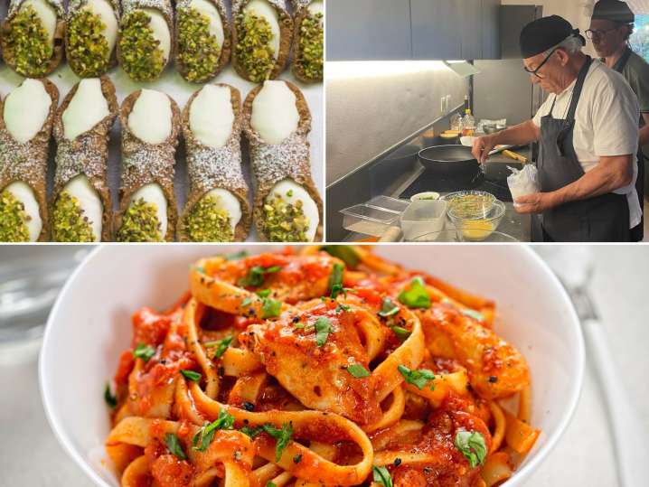 Sicilian Pasta & Cannoli