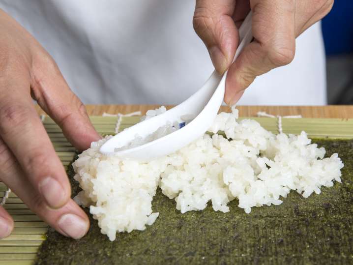 Sushi Hand Rolling Basics Shot