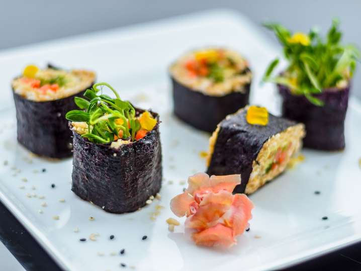 Fort Lauderdale - sushi rolls with variety of vegetables Shot