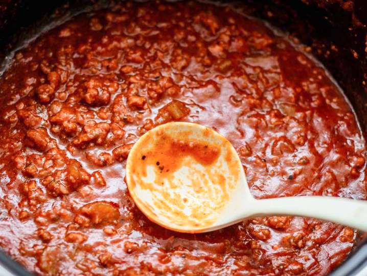 Orlando - homemade meat sauce for ravioli Shot