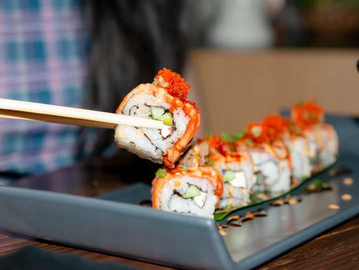 Japanese Sushi and Miso Soup