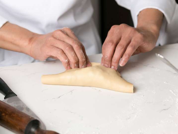 empanadas on a baking sheet Shot