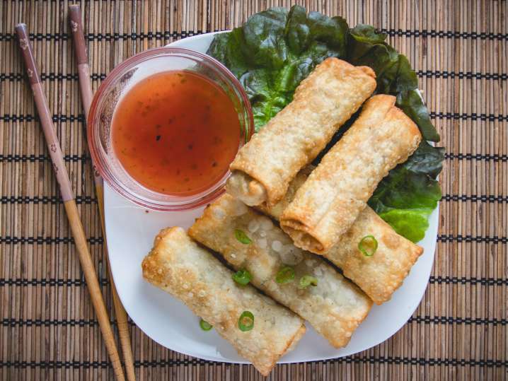 fried spring rolls Shot