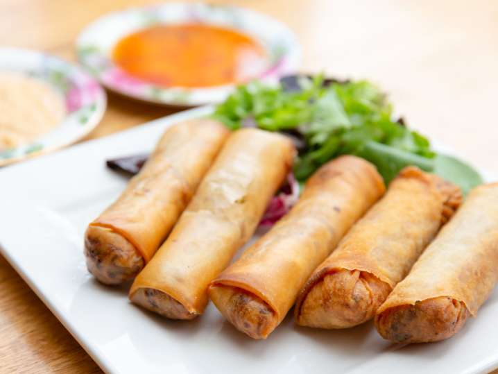 Thai and Chinese Egg Rolls