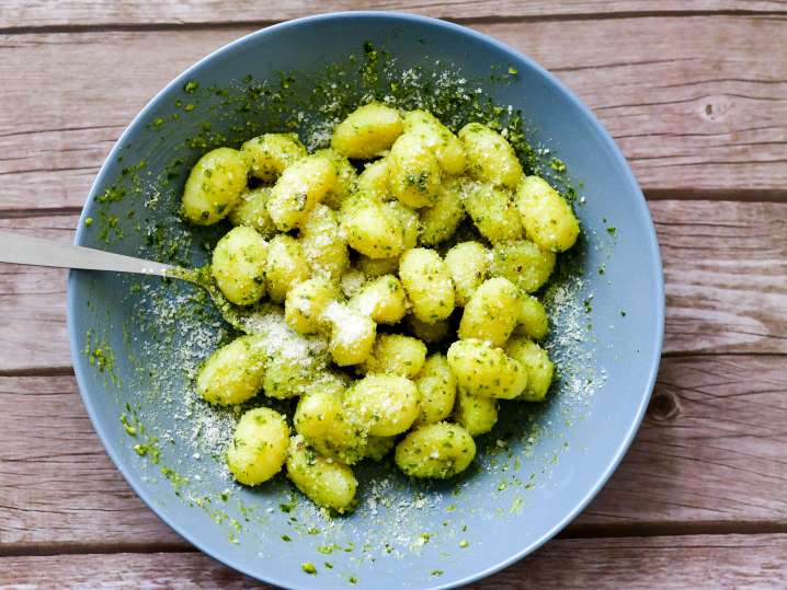 Handmade Pesto Gnocchi