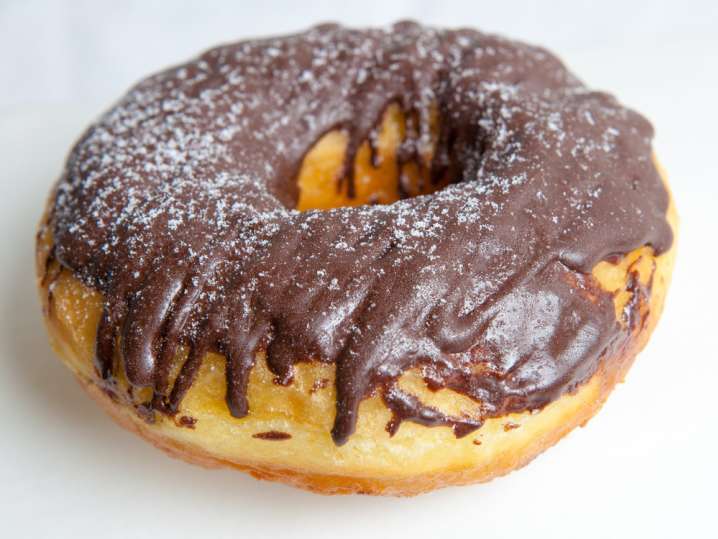 NYC - chocolate glazed doughnuts Shot