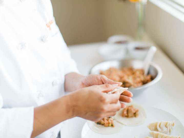 Filling Pan-seared pork gyoza | Classpop Shot