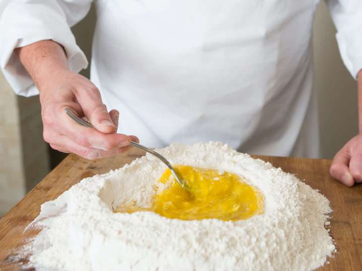 chef making pasta dough | Classpop Shot