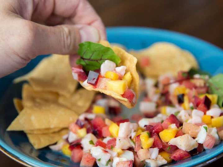 Peruvian Bay Scallop and Plum Ceviche | Classpop Shot