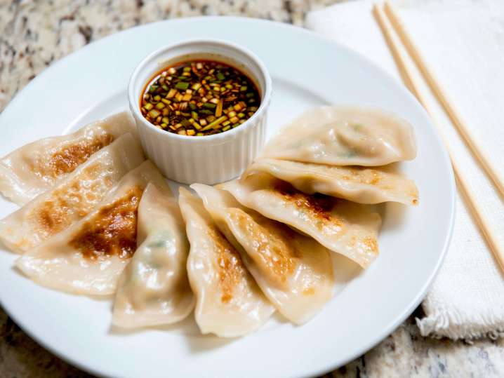 Sake Mojitos and Potstickers