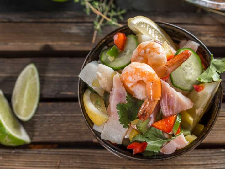 Knife Skills and Caribbean Ceviche