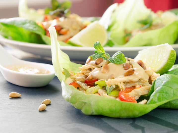 Summer Jerk Lettuce Cups