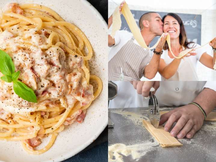 Handmade Pasta and Dreamy Garlic Cream Sauce