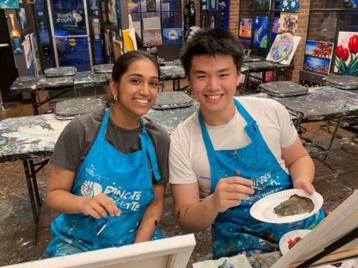 Paint and Sip Stunning Aurora Skyscape Chicago Classpop!