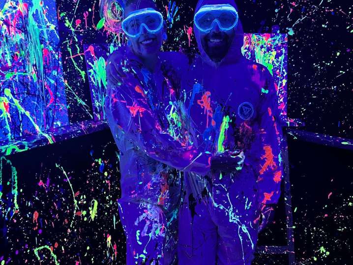 Paint and Sip Splatter Paint Date Night Colorado Springs Classpop!