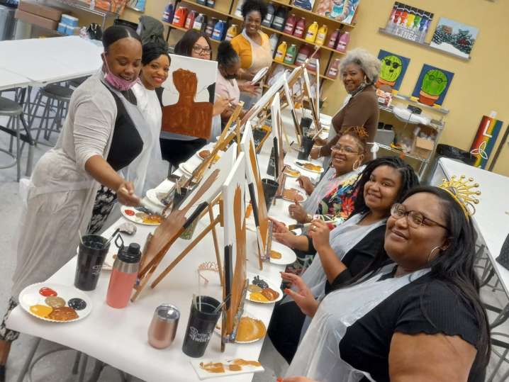 Houston - paint and sip with friends Shot