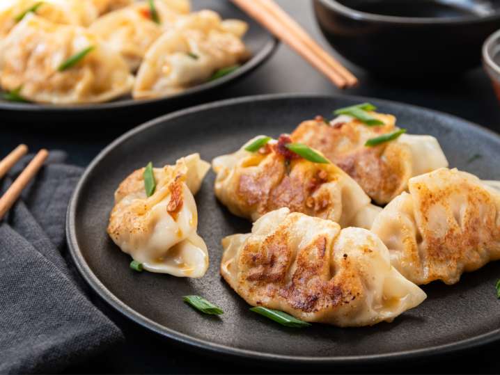 Master Making Korean Dumplings