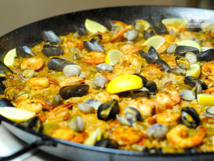 Cooking Class Paella Party on the Patio Belmont Cozymeal