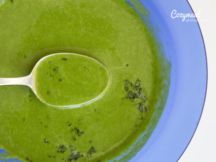 watercress and pea soup