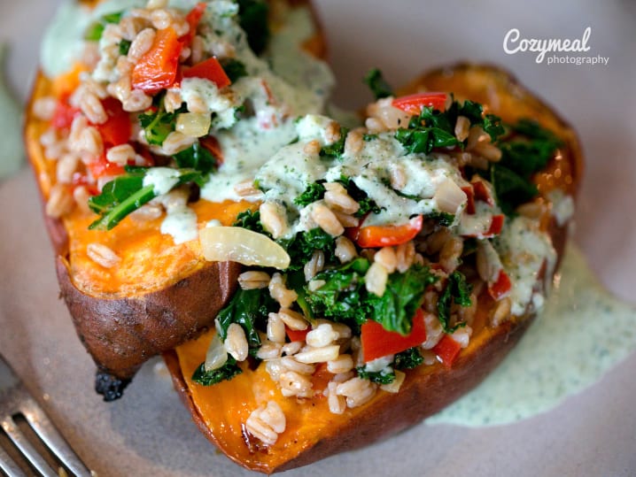 stuffed sweet potatoes