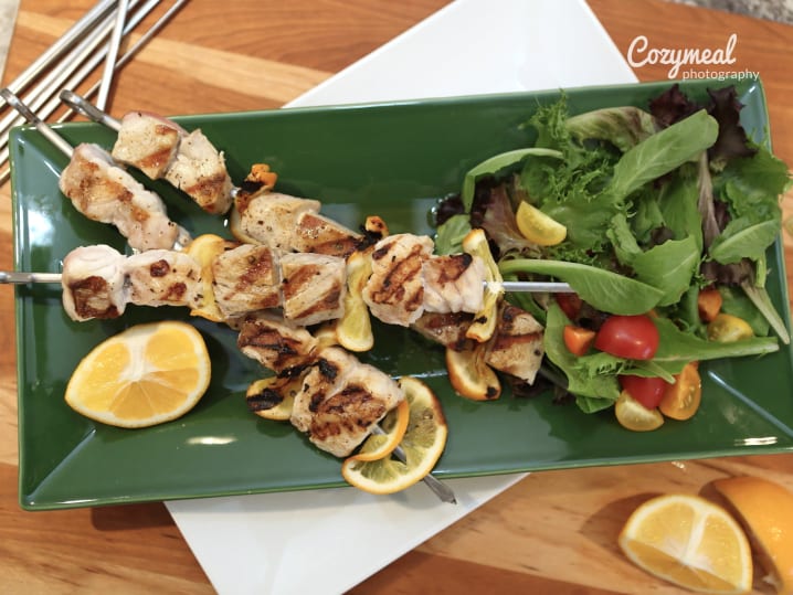 citrus chicken skewers