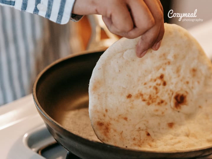 cooking fresh Flatbread