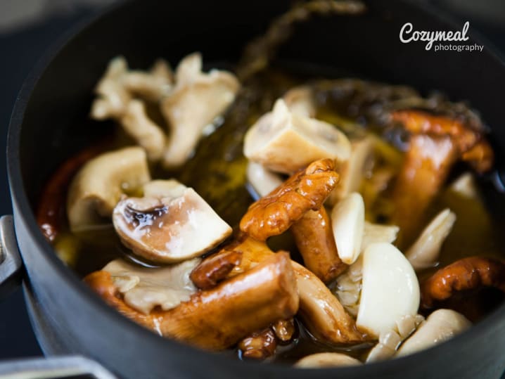 Cooking wild mushrooms