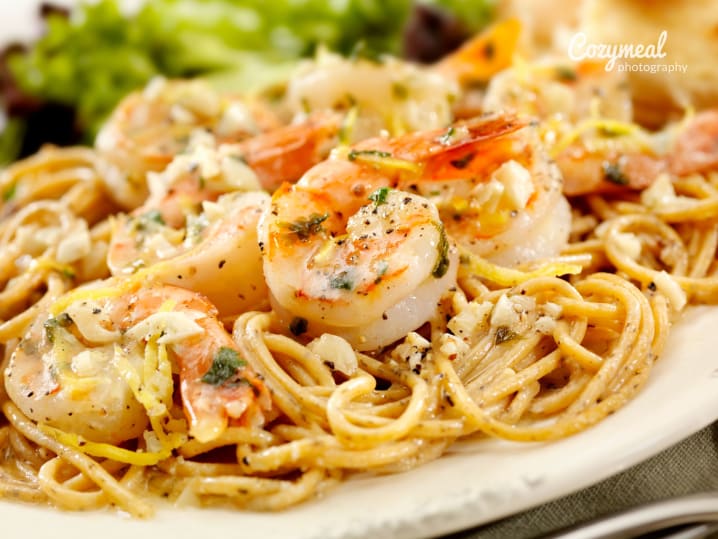 Shrimp Scampi with Homemade Spaghetti