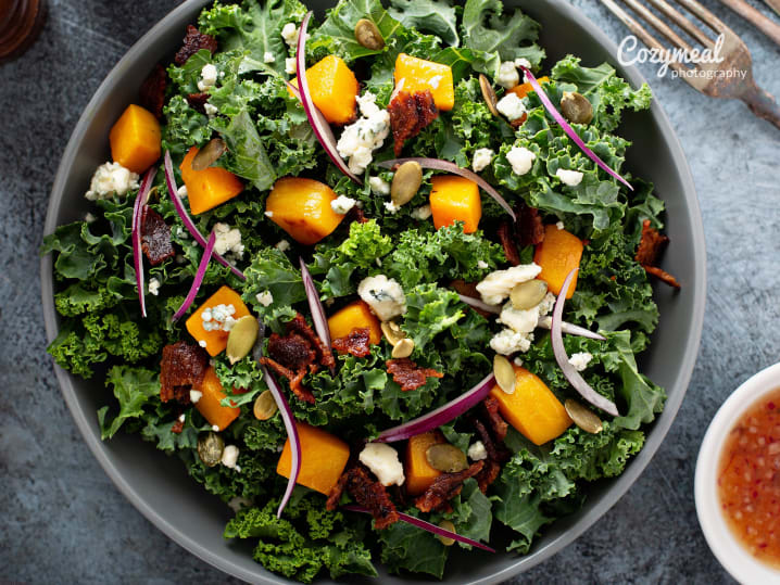 Roasted Autumn Squash Salad with Arugula and Gorgonzola