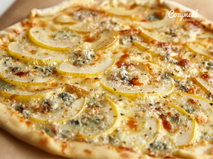 Apple and Blue Cheese Pizza