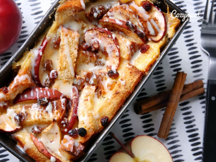 Apple bread pudding
