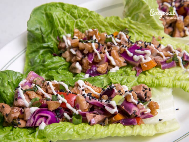 BBQ lettuce wraps
