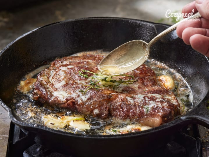 Butter seared steak