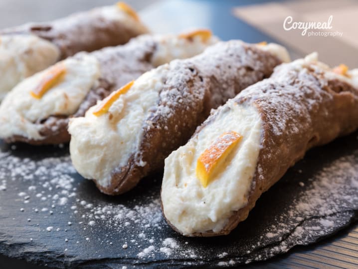 Cannoli with Ricotta and Orange Zest