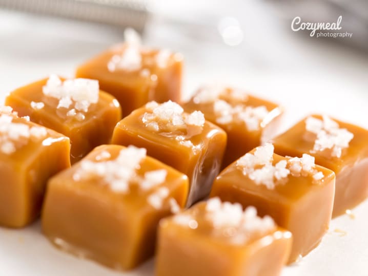 Caramel and sea salt candy