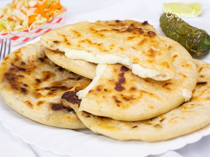 Cheese Stuffed Masa Cakes (Pupusas)