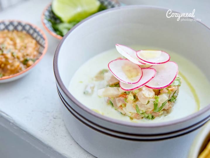 Tuna Ceviche in Leche de Tigre
