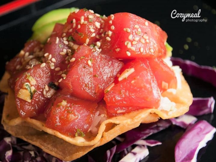 Ahi Poke Tostada