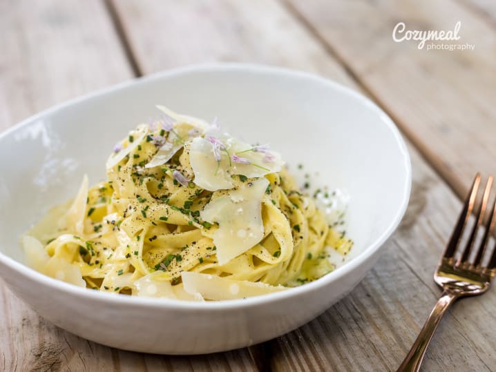 Fresh Fettuccine With Lemon Cream Sauce