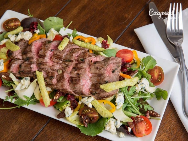 Grilled Chimichurri Skirt Steak Salad