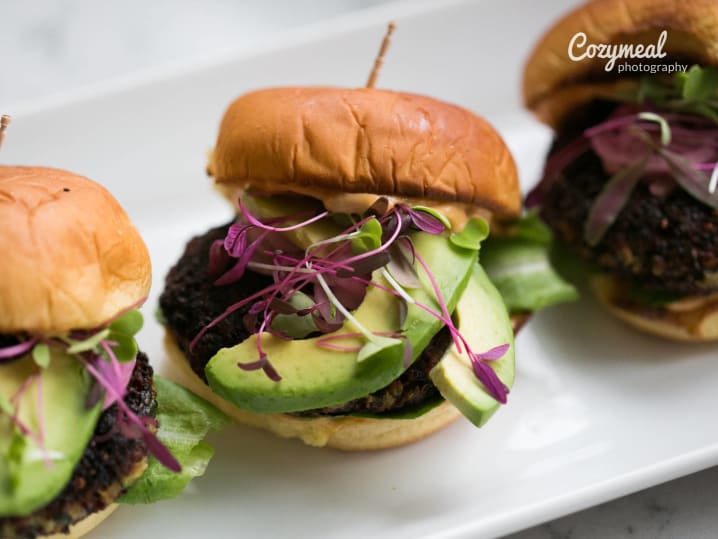 Handmade Black Bean Quinoa Burger