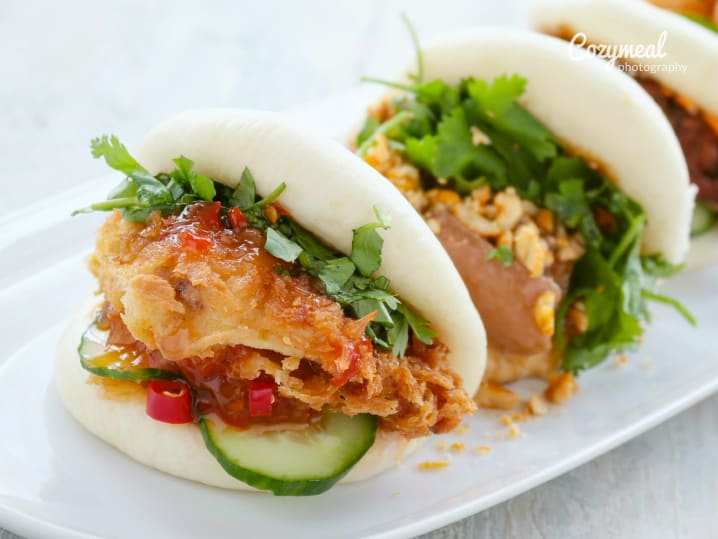 Chicken Karaage bao bun