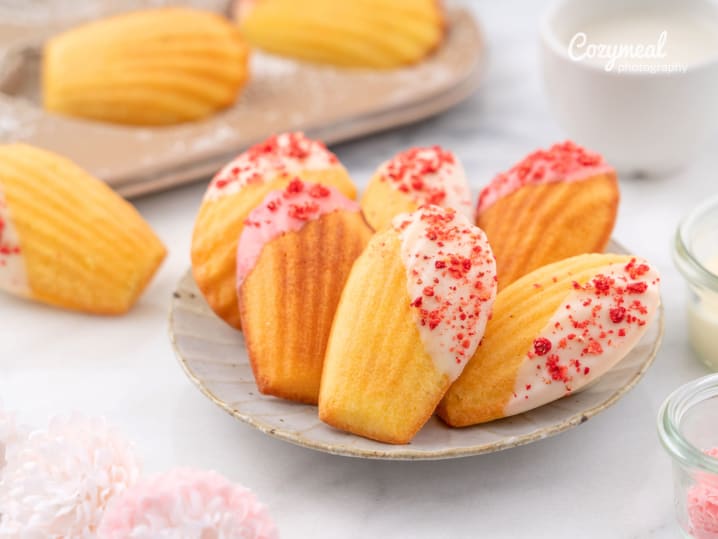Chocolate Dipped Madeleines