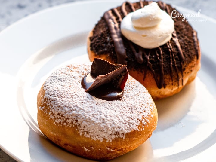 Chocolate & Hazelnut Filled Donuts